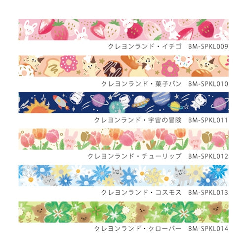 BGM Bear Adventure in Space Masking Tape