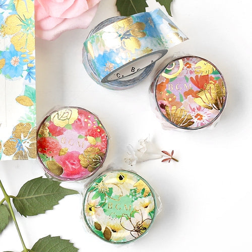 BGM Flower Melody Anemone Masking Tape