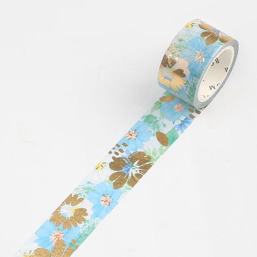 BGM Flower Melody American Blue Masking Tape