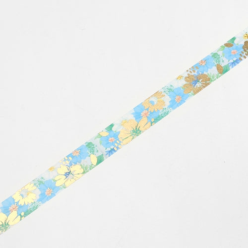 BGM Flower Melody American Blue Masking Tape