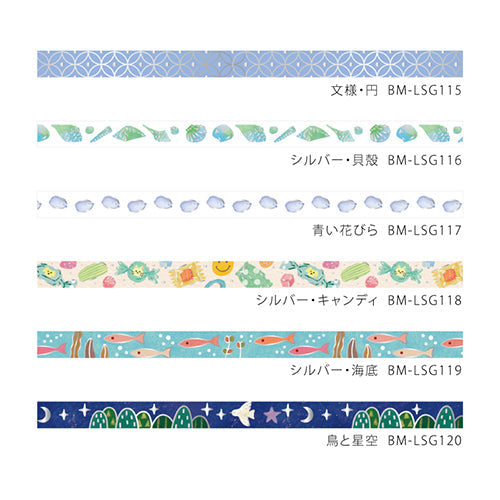 BGM Birds & Starry Sky Masking Tape BM-LSG120