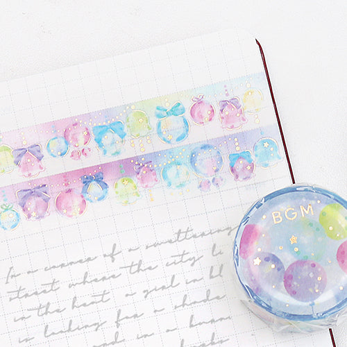 BGM Decorated Bubbles Foil Stamping Masking Tape BM-LGCA081