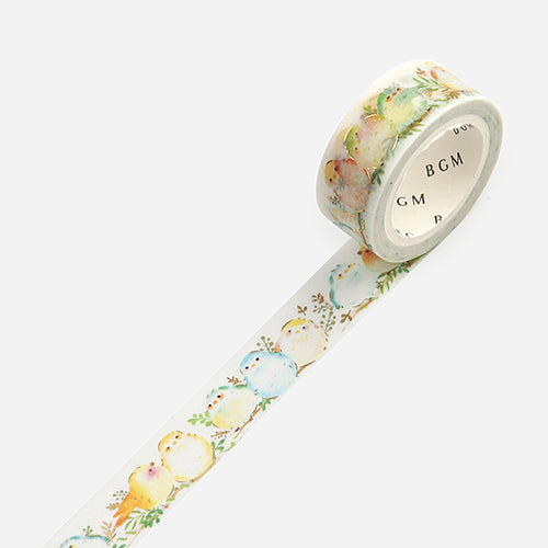 BGM Long-tailed Tit Foil Stamping Masking Tape BM-LGCA082