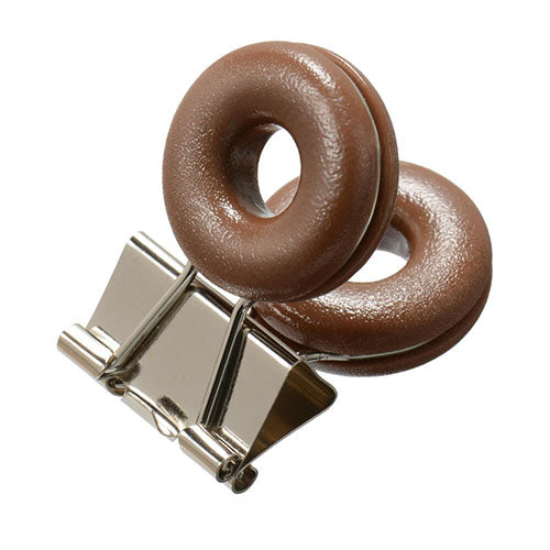 Velos Binder Clip Donut Mini Chocolate