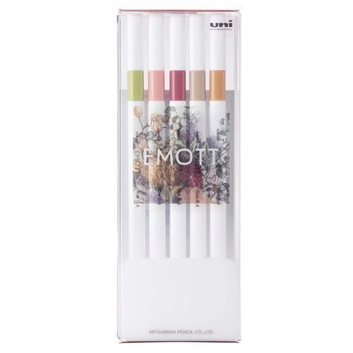 Uni Emott 0.4mm 5-Color Fine Pen / Marker - Green