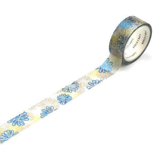 World Craft Glittery Gerbera Masking Tape KRMT15-059