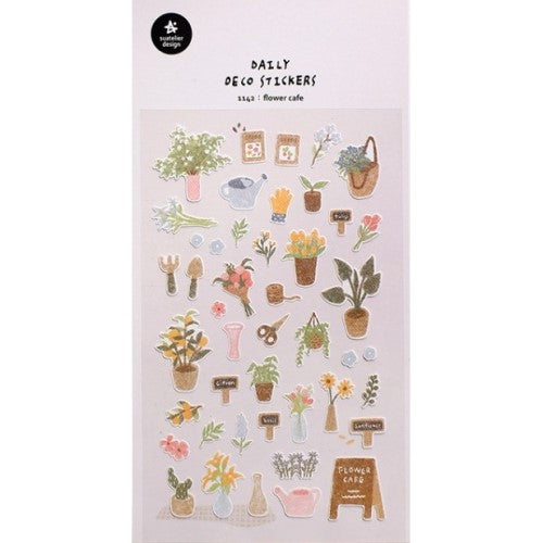 S&C Flower Café Stickers 1142