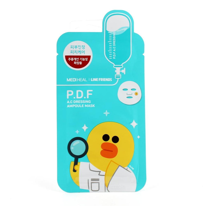 Face Sheet Mask (MEDIHEAL Line Friends PDF AC-Dressing Mask / 1pc)