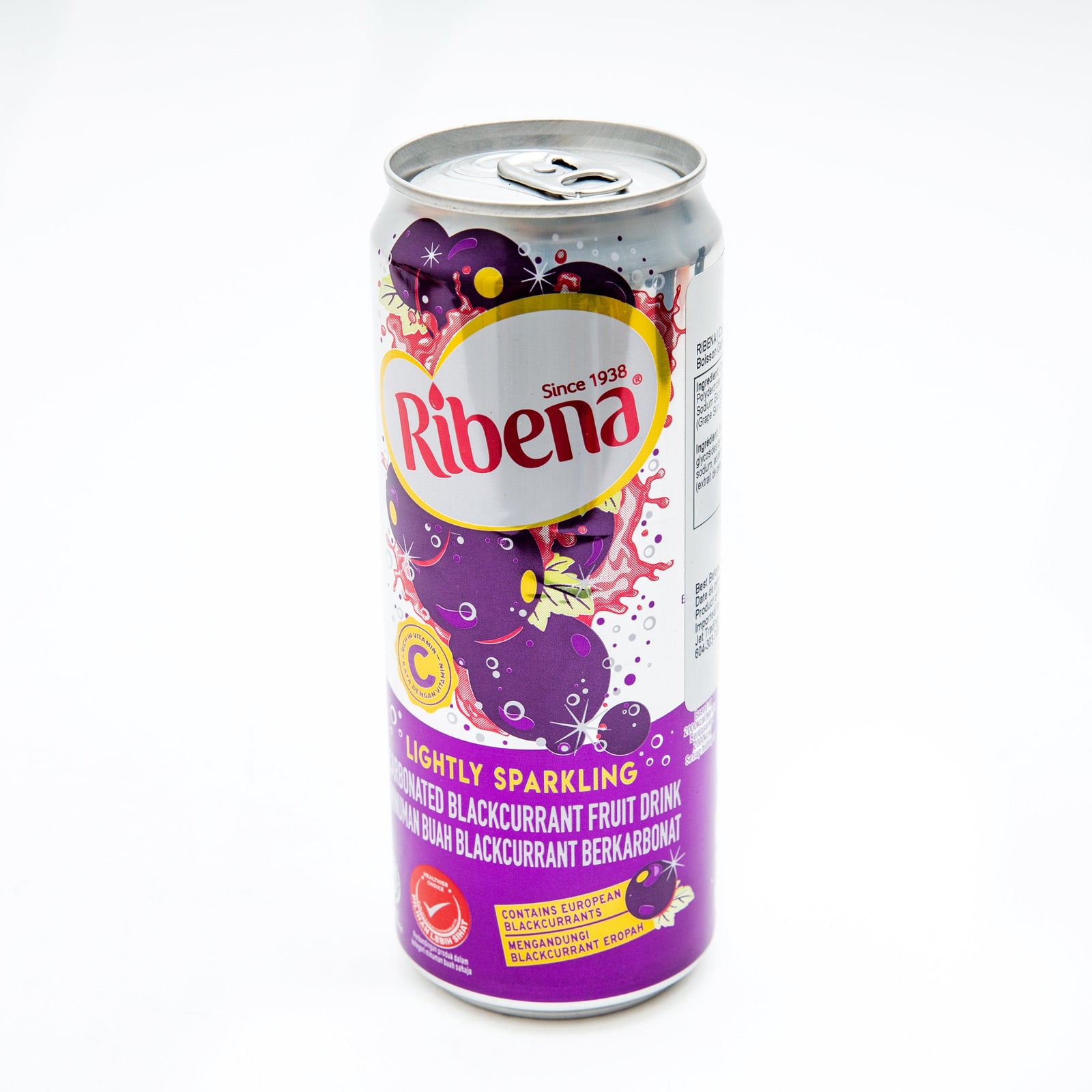 Ribena Lightly Sparkling Blackcurrant Flavour Drink