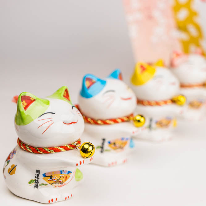 Coin Bank (Lucky Cat, Green)